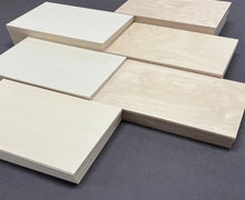 Indlæs billede til gallerivisning Valuepakke med birke- og poppelkrydsfiner 300 x 200mm med 6 varianter