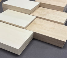 Indlæs billede til gallerivisning Valuepakke med birke- og poppelkrydsfiner 300 x 200mm med 6 varianter